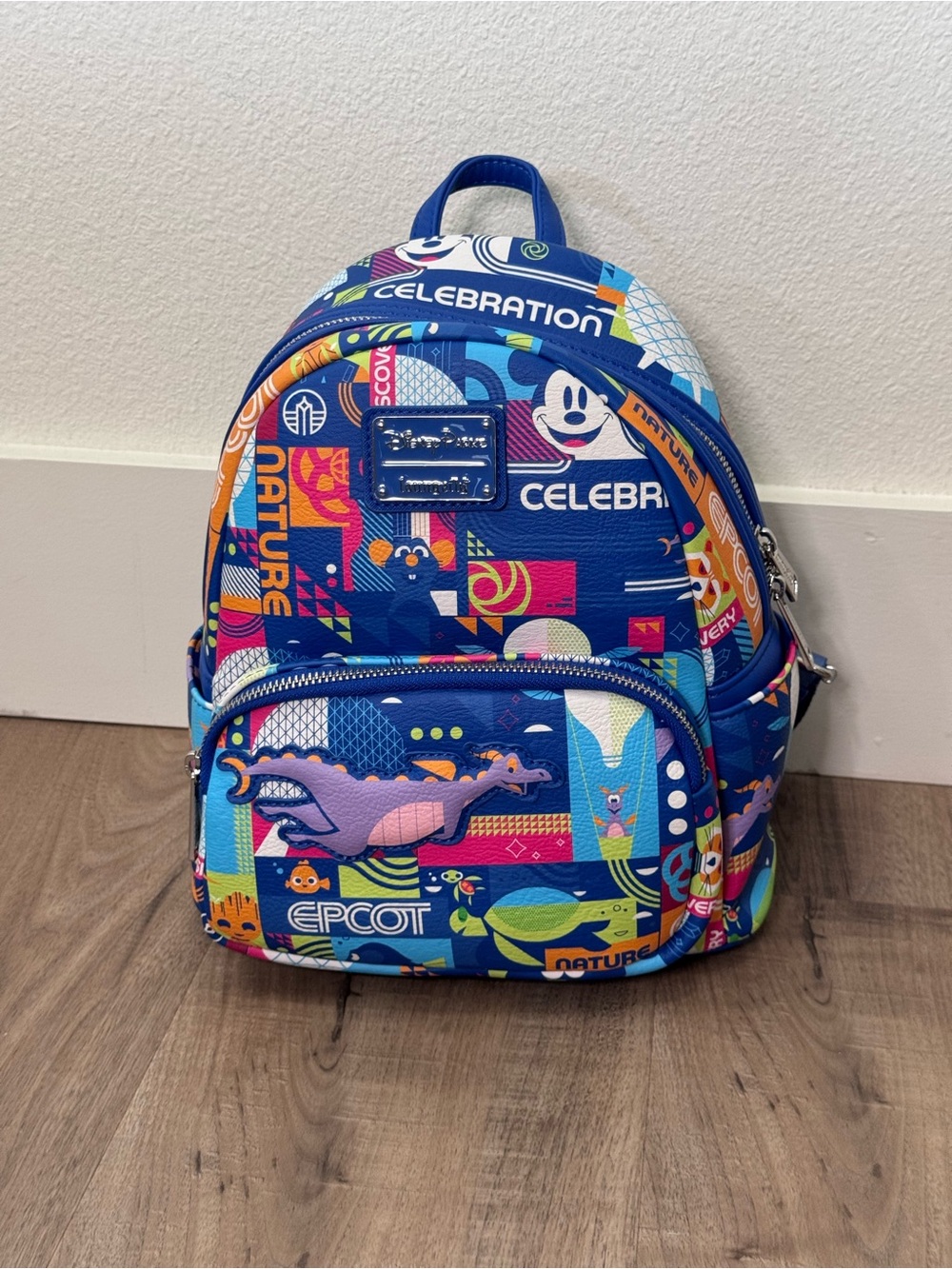 Disney Parks Loungefly EPCOT 2025 Reimagined Figment Mini Backpack